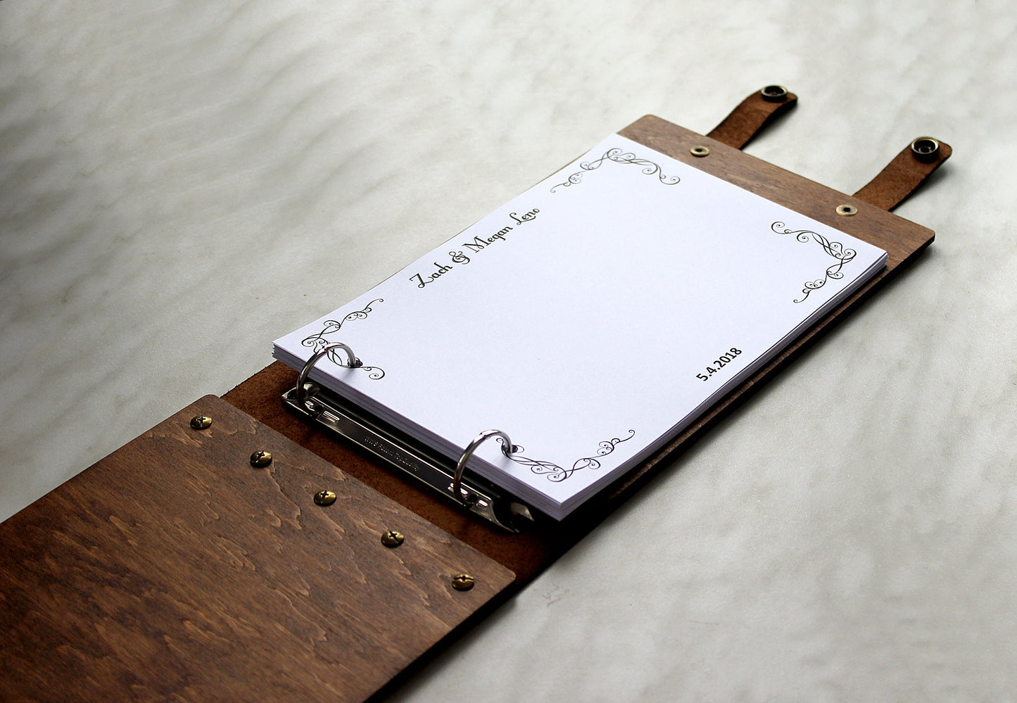 Personalized Wedding Guest Book – Custom Wooden Rustic Keepsake, Unique Gift for Couple, GuestBook Alternative