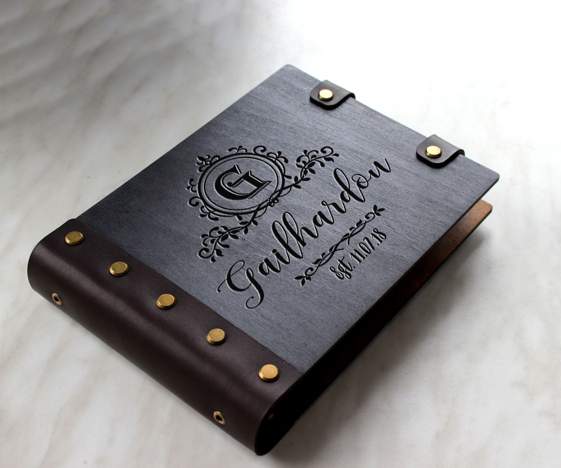 Personalized Wedding Guest Book – Custom Wooden Rustic Keepsake, Unique Gift for Couple, GuestBook Alternative