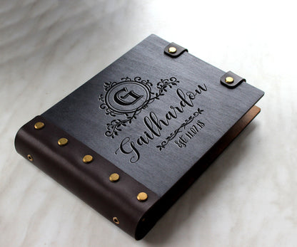Personalized Wedding Guest Book – Custom Wooden Rustic Keepsake, Unique Gift for Couple, GuestBook Alternative