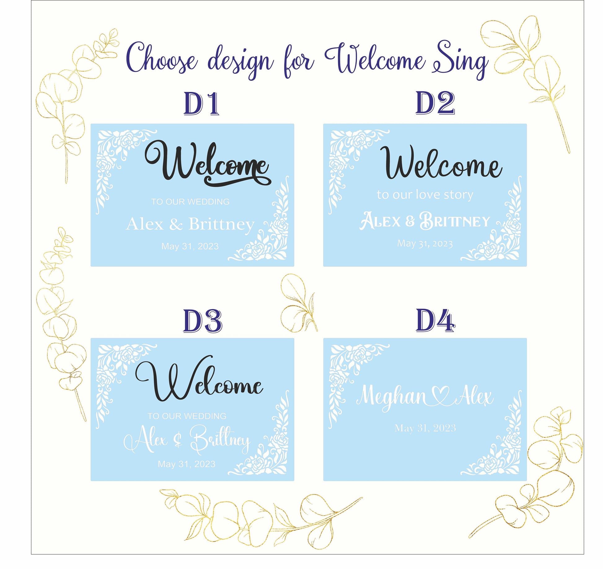 3D Wooden Wedding Welcome Sign, Personalized Name Decor
