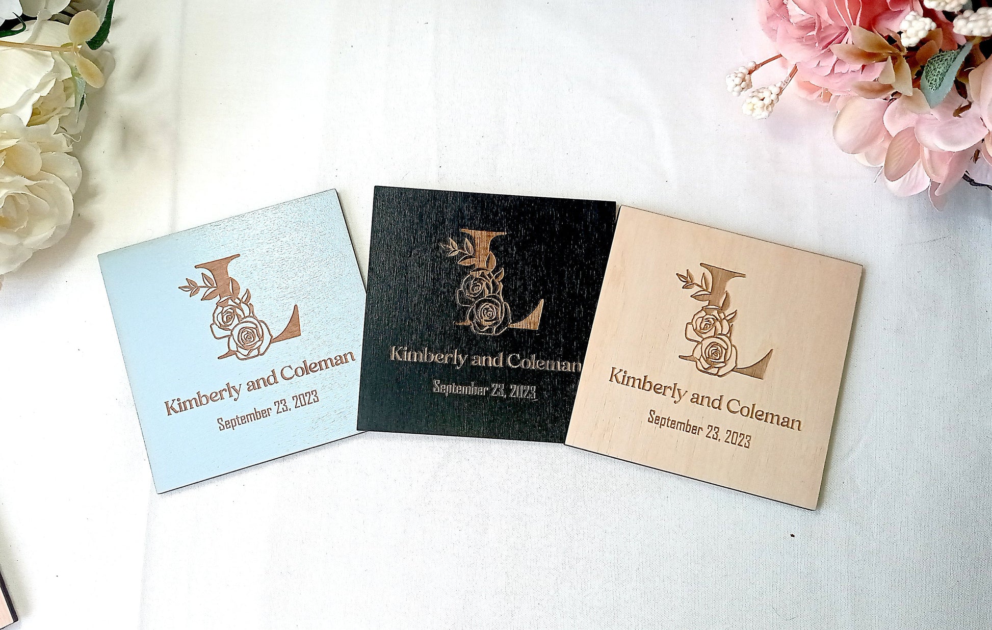 Personalized Favors Coaster, Wedding Coaster Favors for Guests in Bulk, Rustic Wedding Favors, Wedding Gift Coasters