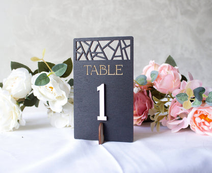 Wooden Wedding Table Number, Handmade Party Decor