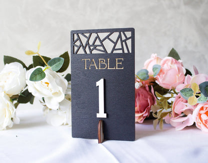 Wooden Wedding Table Number, Handmade Party Decor