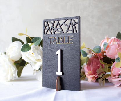 Wooden Wedding Table Number, Handmade Party Decor