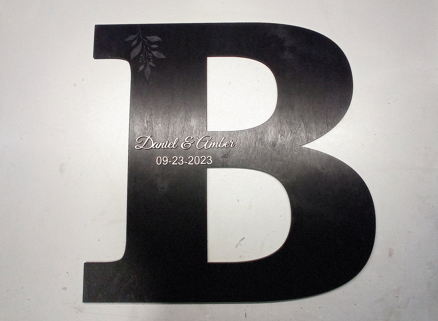 Wedding Letter Guest Book Alternative: 3D Wooden Rustic Decor Sign