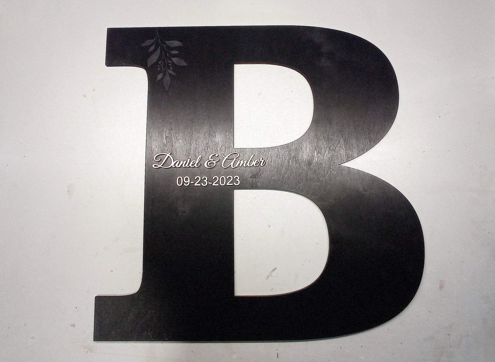 Wedding Letter Guest Book Alternative: 3D Wooden Rustic Decor Sign