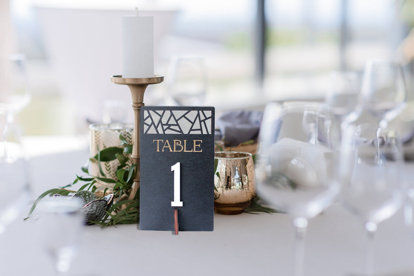 Wooden Wedding Table Number, Handmade Party Decor