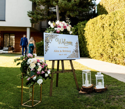 Personalized 3D Wooden Wedding Welcome Sign