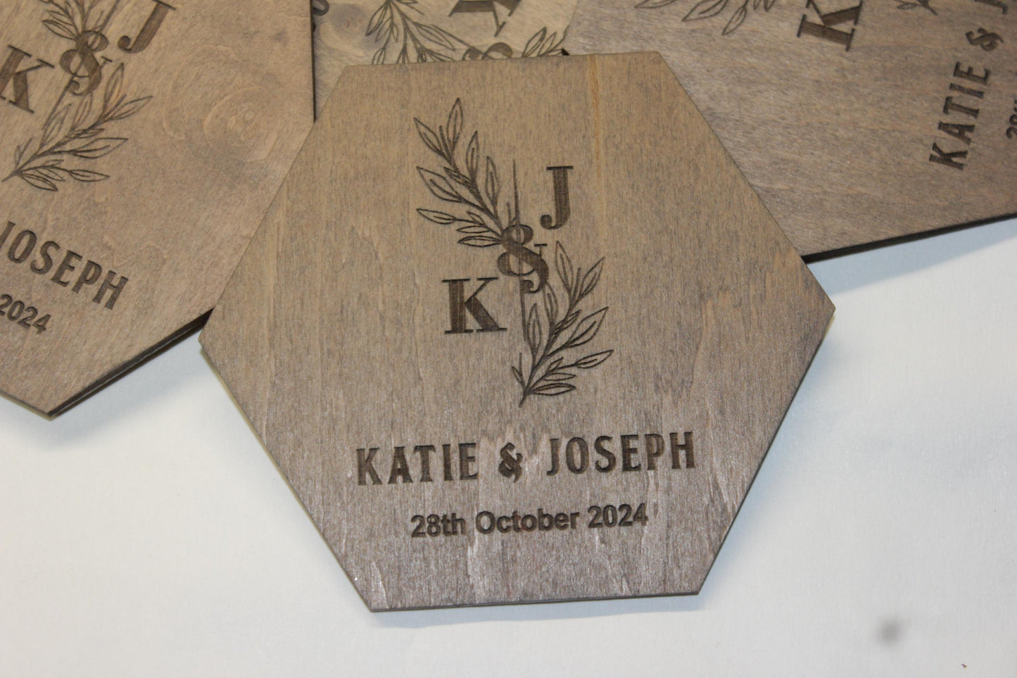 Personalized Favors Coaster, Wedding Thank You, Wood Coaster Favors for Guests in Bulk, Rustic Wedding Favors, Bridal Shower Coaster