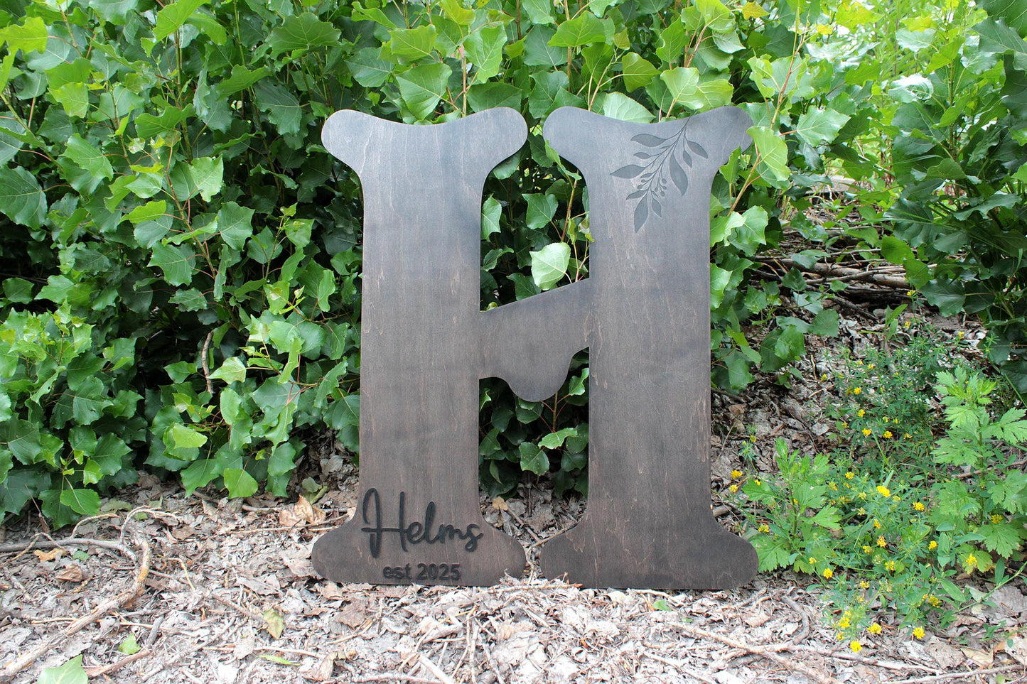 3D Personalized Wooden Letter Guest Book, Rustic Wedding Decor, Custom Initials Sign, Wedding Keepsake, Bride & Groom Gift